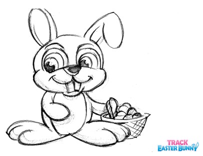 Early 2010 concept art of the Track Easter Bunny mascot - Track Easter ...