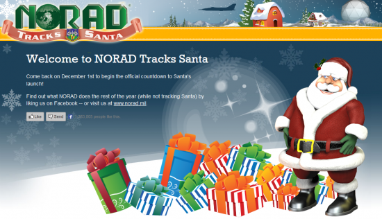 NORAD Tracks Santa website goes live December 1