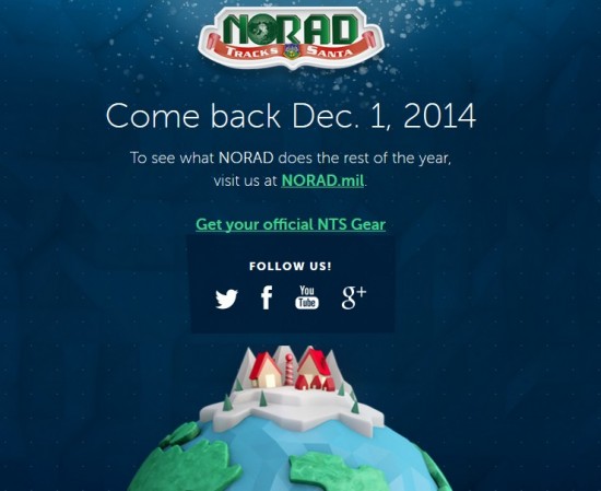 Official NORAD Santa Tracker website