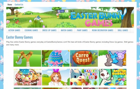 EasterBunnyGames.com Home Page