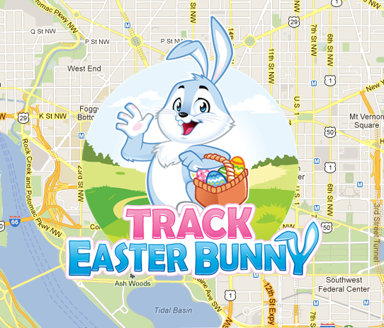 Track the easter bunny
