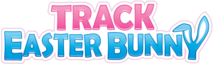 Track Easter Bunny Text Logo